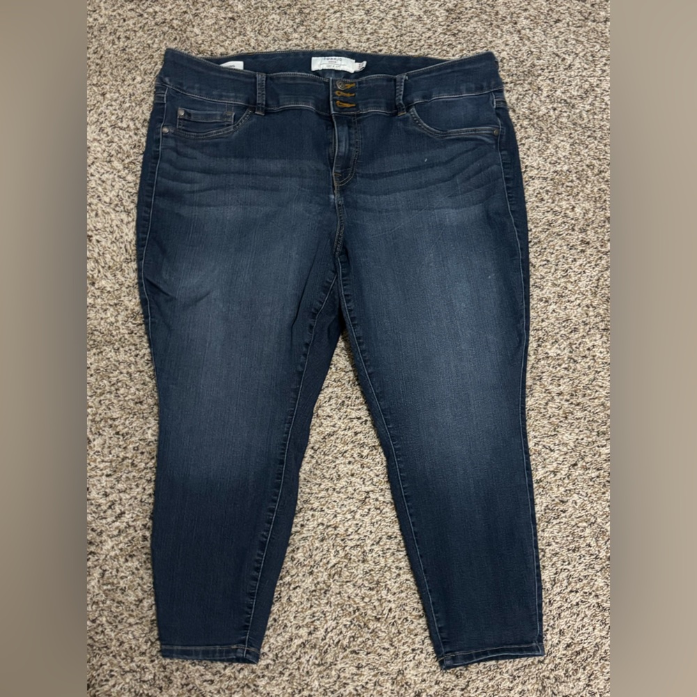 Torrid Jegging Jeans 24S | High Rise Stretch Skinny Denim Dark Wash